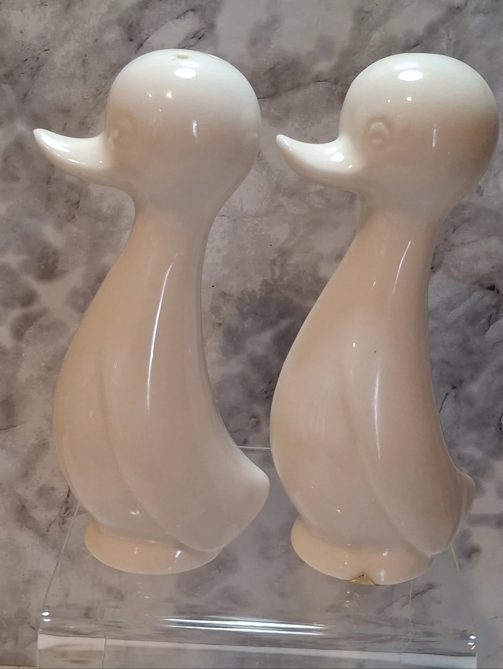 Vtg 60s 70s Japan Holt Howard Ceramic Duck Salt & Pepper Shakers Birds Fowl